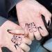 Justotry 24-Piece Black Butterfly Coffin Nails - Elegant Press-On Ballerina Nails with Jewels for Women - Buy Online on GoSupps.com