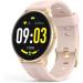 AGPTEK Women's Smart Watch - IP68 Waterproof Activity Tracker with Heart Rate Monitor & Full Touch Screen - Pink/Rose Gold - Buy Online on GoSupps.com