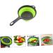 Zerodeko 2 Pcs Collapsible Drainer Basket Draining Basket Sink Strainer Basket Fruit Drain Basket Fruit Tray 34.5x20cmx2pcs Greenx2pcs - Buy Online on GoSupps.com