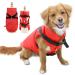 EASTLION Winter Dog Coat Warm Waterproof Dog Jacket Puppy Dog Clothes Apparel Vest with D-Ring Red Size LL Red