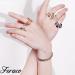 Feraco 2 Pcs Magnetic Copper Rings for Women - 99.99% Pure Copper Thumb Ring - Adjustable Fingers Ring - Jewelry Gift Box - Silver - Buy Online on GoSupps.com