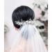 Catery Silver Crystal Pearl Rhinestone Wedding Headband - Bridal Hair Vine with Babys Breath Accents for Women - Buy Online on GoSupps.com