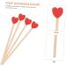 100pcs Plug-in Stick DIY Wood Lollipop Decors Coffee Stirrers Wedding Ceremony Decorations Lollipop for DIY Kid Lovely Wooden Lollipop Food Decor Picks Wood Decor Supplies Cake - Buy Online on GoSupps.com