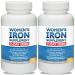 Women s Iron Supplement Pills for Women Bis-Glycinate 80mg 7 Iron Pills for 30 Days Worth of No Stomach Binding Vegan Alkaline VIT C Iron Pill for Women 30 Capsules 2-Pack