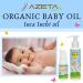 Certified Organic Baby Oil Set of 2 (100ml each) | AZETABIO | BPA Free Non-GMO Toxic Free - Ideal for Baby Care - Buy Online on GoSupps.com