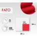 FATO Disposable Paper Napkins - Soft & Fluffy 40 Pack 38x38cm 4-Folded 2-Layer Red 100% Cellulose FSC Certified - Ideal for Parties & Events - Buy Online on GoSupps.com