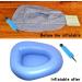 KIKIGOAL Washable Portable Inflatable Bed Pan for Elderly, Inflatable Stool Bedsore Toilet - Blue - Buy Online on GoSupps.com