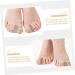 Gleavi Two Hole Toe Separator 4pcs - Silicone Bunion Guard & Nail Art Stand - Foot Care Supplies for Men and Women - Assorted Color - Buy Online on GoSupps.com