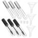 PLAFOPE 3pcs Empty Eyelashes Bottle Clear Eyelash Mascara Mini Funnels Empty Mascara Tubes with Wands