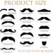 48 PCS Fake Moustache False Moustache for Adults Moustaches Self-Adhesive False Beards and Moustaches for Masquerade Party Favor Birthday Party and Performance - Buy Online on GoSupps.com