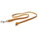 Copcopet - Dog leash Cognac made of premium cowhide - soft drag line for dogs with chromic carabiner - braided fat leather line without hand loop - dog accessories made in Germany (1m x 15mm) 1 m x 15 mm cognac