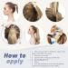 Buy Laavoo Brown Remy Ponytail Extensions - 35cm Dark Brown Balayage Real Hair Braid Extensions (70g) - Premium Quality - Buy Online on GoSupps.com