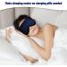 Silk Sleep Mask with Adjustable Strap - Satin Blackout Eye Mask for Men & Women - Blue - Buy Online on GoSupps.com