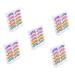 FOMIYES 25 Pairs Colored False Eyelashes Fake Lashes False Eyelashes Individual Winged Eyelashes Colorful Lashes Makeup Tools for Women Carnival Party Eyelashes Imitation Strip Extend