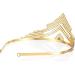 Gold Crystal Tiara for Bride, Wedding Hair Jewelry & 30th Birthday Party Headpiece - Buy Online on GoSupps.com