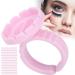 Eyelash Extension Glue Ring Cup 1.5cm / 0.6in Stable Wearing Easy To Wear Eyelash Glue Ring Cup Strong Flexibility for Professional Use(Pink 100 pcs a pack) - Buy Online on GoSupps.com
