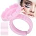 100pcs Disposable Eyelash Glue Ring Cup - Perfect for Volume Fan Extensions | Professional Lashing Supplies Kit - Pink - Buy Online on GoSupps.com
