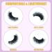 ExquiBea Natural False Eyelashes 10 Pairs 3D Soft Fluffy Fake Lashes Waterproof Reusable Handmade False Eyelashes Cat Eye Makeup Fake Eye Lashes - Buy Online on GoSupps.com