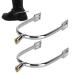 Atyhao Horse Spurs Zinc Alloy Spurs with Rotatable Copper Rowel for Equestrian Boots Men Women Rider Horsemanship Lovers