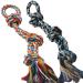 Gaiusikaisa XL dog toys rope for aggressive chewing -set with 2 heavy duty dog toys rope for puppies medium and large races -100% cotton -robust rope -For chewing and tug -of -tea 2PCS -XL