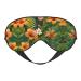 Hojas Tropicales Y Flores Print Double-Sided Eye Mask Soft and Light Blocking for Enhancing Sleep Quality