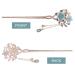 Vintage Blue Opal Hair Stick - Chinese Hairpins & Chopsticks Decor | 1 Piece Hair Clip - Buy Online on GoSupps.com