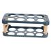COLLBATH Box Egg Carton Eggs Plastic Stand Plastic Pallet Egg Storage Case Refrigerator Crisper re-usable Blue 22.3X10.1X8.9CM