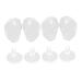 GLEAVI 4 Pairs Clip Toe Pad Toe- Thong Silicone Toe Post Protector Thong Toe Protectors Clear Sandal Silicone Gel Clear Gel Clear Toe Protectors Toe Pads for Forefoot Toe Guards Lining