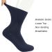 Diabetic Crew Socks for Women and Men - Non-Binding Loose Top Dress Socks (5 Pairs, Navy) - Buy Online on GoSupps.com