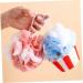 2pcs Cartoon Ice Cream Bath Balls - Exfoliating Loofahs & Shower Puffs for Ultimate Bathing Experience - Buy Online on GoSupps.com
