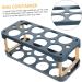 BUGUUYO Box Egg Carton Eggs Egg Holder Portable Drawers Food Refrigerator Egg Tray Shelf Side Door re-usable Blue 22.3X10.1X8.9CM - Buy Online on GoSupps.com