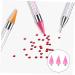 Healeved 9 Pcs Manicure Dotting Tools Studs Picker Wax Heads Wax Rhinestone Picker Wax Pencil for Rhinestones Wax Rhinestones Picker Dual Diy Jewel Picker Dotting Pen Point Acrylic Pink - Buy Online on GoSupps.com