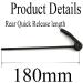 RuiLing Bike Wheel Hub Skewers Clips Set - Quick Release Axle for MTB Mountain Bicycle - Black (1 Pair) - Buy Online on GoSupps.com