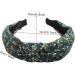 Wide Alice Bands Bow Knot Fabric Headbands Knotted Hair Bands Elastic Fabric Hair Scarf 1920s Accessories for Women (Pearls12) - Buy Online on GoSupps.com