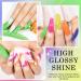 Supwee Neon Reflective Glitter Gel Nail Polish Set - 12PCS Shiny Disco Colors for Women & Girls | Soak Off UV Gel Gifts | Fluorescent Neon Yellow Green Hot Pink Orange - Buy Online on GoSupps.com