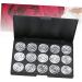 Outanaya 15 Eyeshadow Case Empty Cosmetic Travel Makeup Case Cosmetic Cases for Traveling Empty Makeup Silver - Buy Online on GoSupps.com