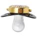 Silicone Baby Pacifier with Clips - Bling Pacifier for 6-18 Months - Black | International Shipping - Buy Online on GoSupps.com