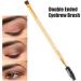 Double Ended Eyebrow Eyelash Brush Professional for Brow Makeup Grooming with Spiral Design (Original Wood Color) - Buy Online on GoSupps.com