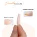 Morily Pink Ombre Coffin Fake Nails - UV Finish French Tip Glossy Medium False Stick On Nails for Women - 24Pcs in 12 Sizes - Buy Online on GoSupps.com