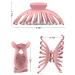 OPAUL Matte Nonslip Large Hair Claw Clips for Women - Strong Hold Styling Accessories (4 Pack) Pink Green Khaki Black - Buy Online on GoSupps.com
