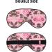 Pretty Pink Roses Eye Mask - Soft Adjustable Unisex Sleeping Mask for Nighttime Comfort - Buy Online on GoSupps.com