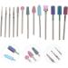 Beavorty 1 Nail Drill Set drill bits nail polishing tools nails gel remover nail drill heads manicure file bit nail polish gel manicure drill bit kit Acrylic head to rotate ceramics - Buy Online on GoSupps.com