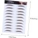FOMIYES 12 Pcs Eyebrow Stickers Makeup Stickers Eyebrows Grooming Stencil Water Transfer Eyebrow Sticker 3d - Buy Online on GoSupps.com