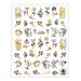 Manicure DIY Tips Flowers Leaf Abstract Woman Nail Stickers(06) Style6