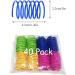 YUAAO 40 Pack Cat Spring Toys - Durable Plastic Coils for Active Indoor Play - Colorful Spirals for Cats & Kittens - Multicolor 40Pack - Buy Online on GoSupps.com