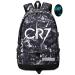 Lorh's Store Football player Star Cristiano Ronaldo Ball storage Ball memory Shining Backpack Sports Equipment Depositive Multifunctional Student Book Sack For Men Women G-Matter 2