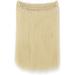 Hair Extensions no Clip Invisible Wire Adjustable Secret Rubber Band Hairpiece Real Natural Synthetic Fibre Hair 16 inch Straight Bleach Blonde - Buy Online on GoSupps.com