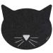 ORE Pet Black Cat Face Recycled Rubber Pet Placemat,Size: 1 Pack