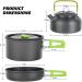 MEETSUN Camping Cookware Set 15-18 Pcs: Portable Non-Stick Gear for Backpacking, Hiking & Picnic - Includes Pots, Pans, Kettle, Chopping Board & Tableware - Buy Online on GoSupps.com