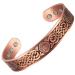 VicMAG copper magnet hardship for men for arthritis-pain relief therapy argument straps Massive pure copper cuff bracelet adjustable size with gift box (copper Celtic knot 2)